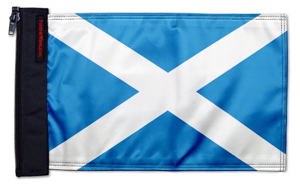 Scotland 12"x18" Forever Wave Flag for Jeep Wrangler CJ-7 and CJ-8 1976-1986