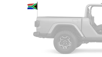 South Africa 12"x18" Forever Wave Flag for Jeep Wrangler JK 2-Door 2007-2018