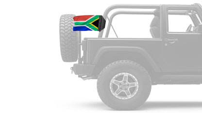 South Africa 12"x18" Forever Wave Flag for Jeep Wrangler JK 2-Door 2007-2018