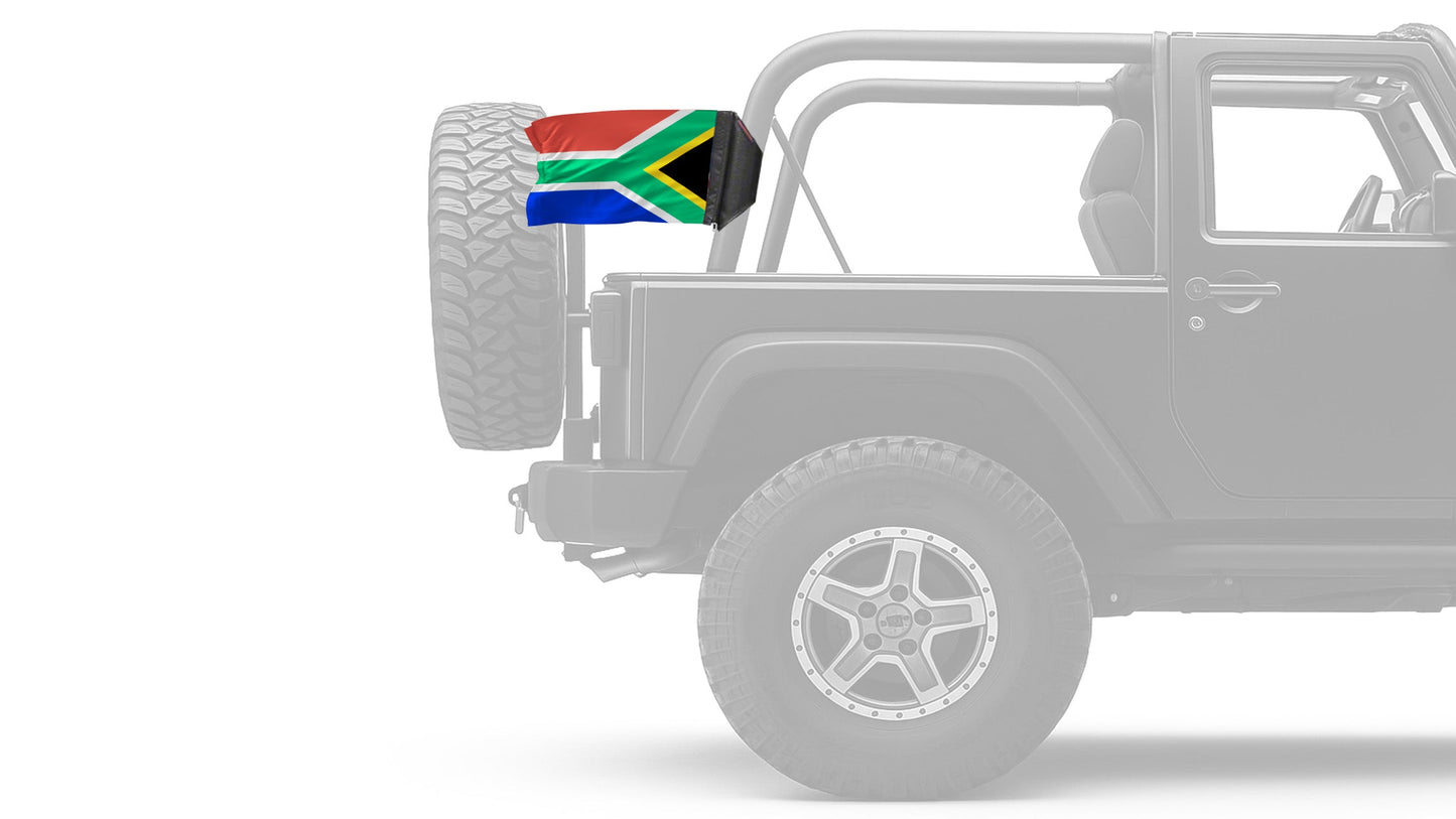 South Africa 12"x18" Forever Wave Flag for Jeep Wrangler CJ-7 and CJ-8 1976-1986
