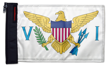 US Virgin Islands 12"x18" Forever Wave Flag for Jeep Wrangler TJ 1996-2006