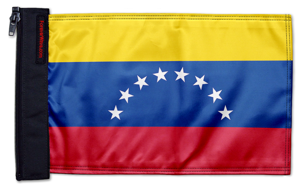 Venezuela 12"x18" Forever Wave Flag for Jeep Wrangler JLU 4-Door 2018-Present