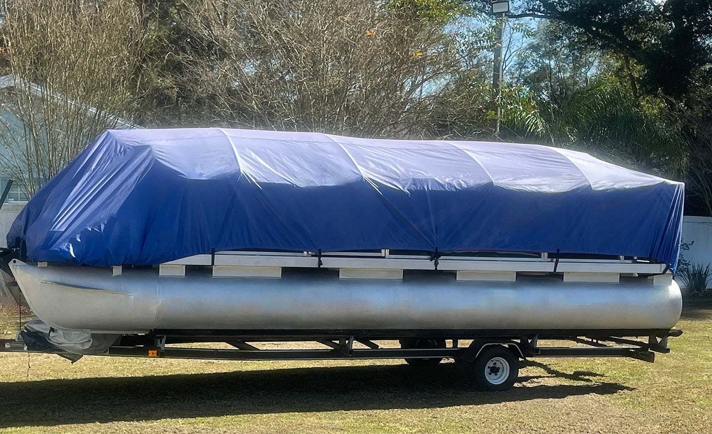 22'-26' Ultimate Pontoon Boat Canvas Solution with 3" Rise with 18 Gator Bites