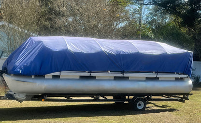22'-26' Ultimate Pontoon Boat Canvas Solution with 3" Rise with 18 Gator Bites