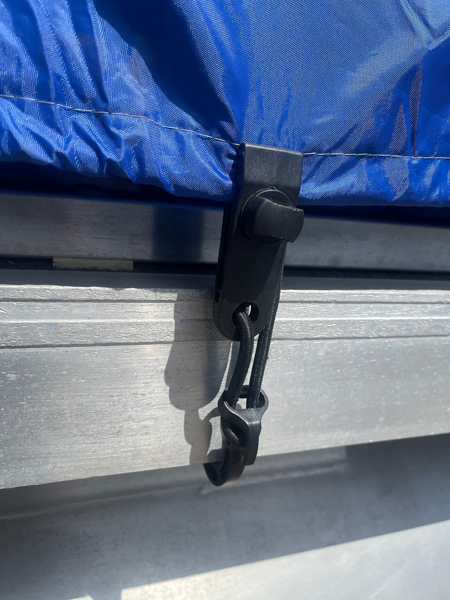 18'-22' Pontoon Boat Canvas Solution with 6" Rise Combo Pack with 18 Gator Bite Canvas Strap Solutions
