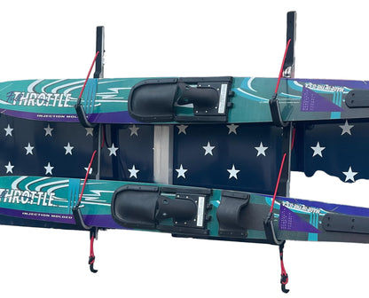 Pontoon Boat Wide Ski Solution with Storage Rack