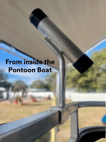 9" Right Angle Pontoon Boat Fishing Rod Holder
