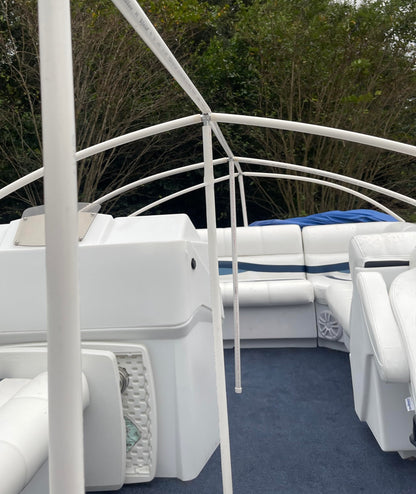 22'-26' Ultimate Pontoon Boat Canvas Solution with 3" Rise with 18 Gator Bites