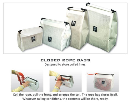 Closed ROPE BAGS - Outils Ocean many Rope Capacity Sizes Available
