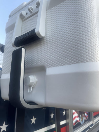 Pontoon Boat Super Cooler Solution with Storage Rack