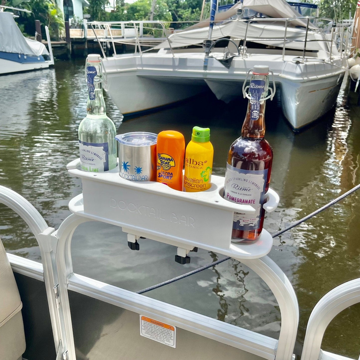 Docktail Bar Pontoon Boat Cup Holder Caddy - Choose Your Color