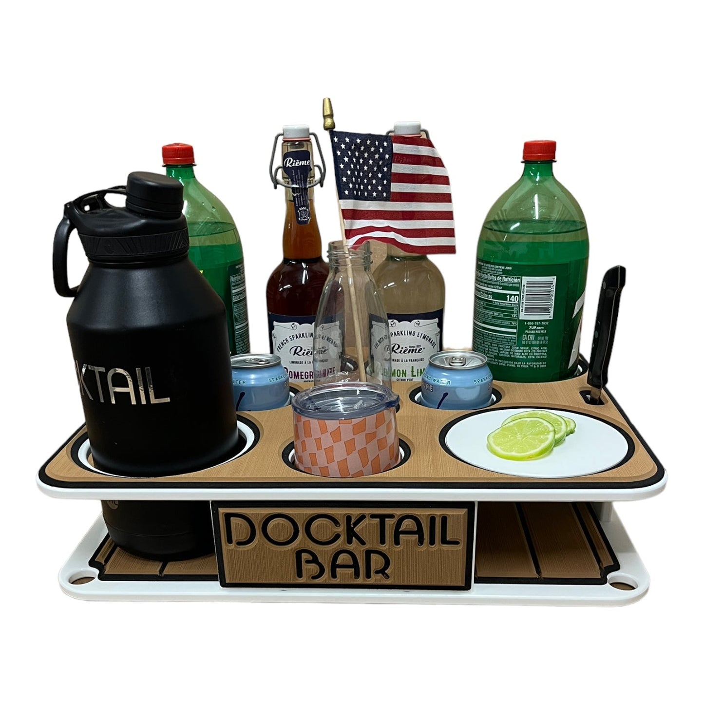 Docktail Boat Table Caddy with 2 SeaSucker Vacuum Mounts - Choose Your Color