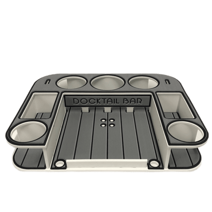 Docktail Butler Boat Table with 2 SeaSucker Vacuum Mounts - Perfect for Smooth Flat Surface Locations