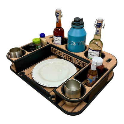 Midnight Series - Docktail Butler Boat Table - Choose Your Mount, Color & Custom Name