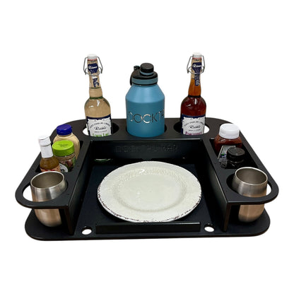 Midnight Series - Docktail Butler Boat Table - Choose Your Mount, Color & Custom Name