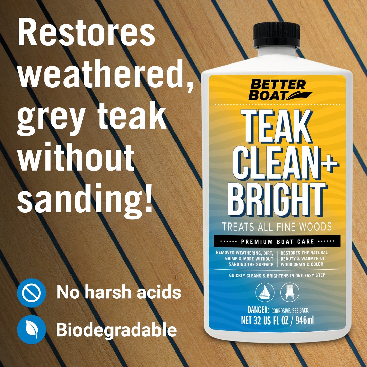 Teak Cleaner and Brightener
