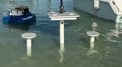 Set of Two Tiki Table Stools