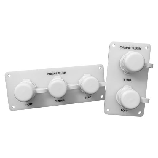 Flush Port Reroute - White Acrylic