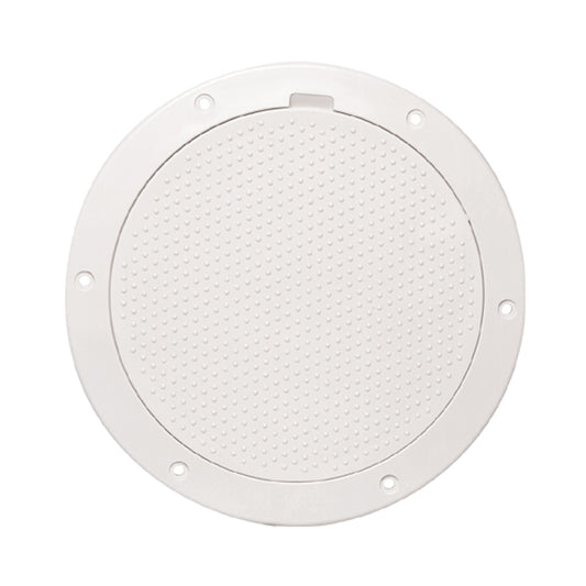 Beckson 6" Non-Skid Pry-Out Deck Plate - White [DP63-W]