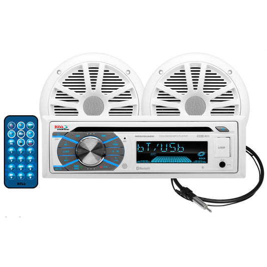 Boss Audio MCK508WB.6 Marine Stereo  6.5" Speaker Kit - White [MCK508WB.6]