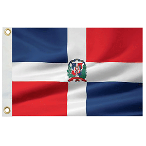 Taylor Made Dominican Republic Flag 12" x 18" Nylon [93070]