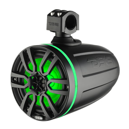 DS18 X Series HYDRO 6.5" Wakeboard Pod Tower Speaker w/RGB LED Lights - 300W - Matte Black  [NXL-X6TP/BK]