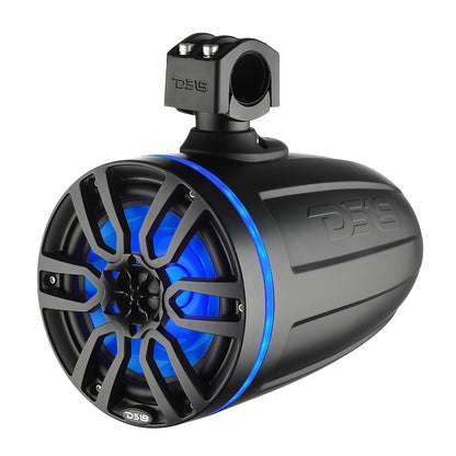 DS18 X Series HYDRO 6.5" Wakeboard Pod Tower Speaker w/RGB LED Lights - 300W - Matte Black  [NXL-X6TP/BK]