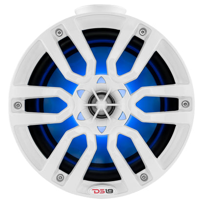 DS18 HYDRO 8" Compact Wakeboard Pod Tower w/RGB Light - 375W - White  [NXL-PS8W]