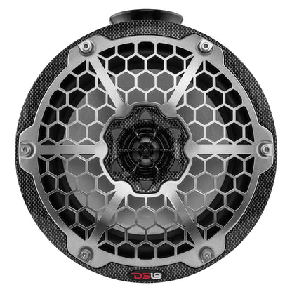 DS18 HYDRO 8" Compact Wakeboard Pod Tower w/RGB Light - 375W - Black Carbon Fiber [CF-PS8]