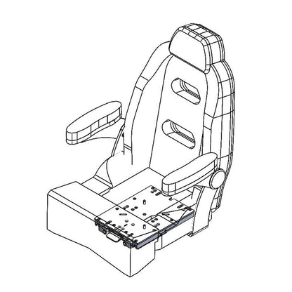 TACO Low Profile Adjustable Seat Slide [M20-1013A]