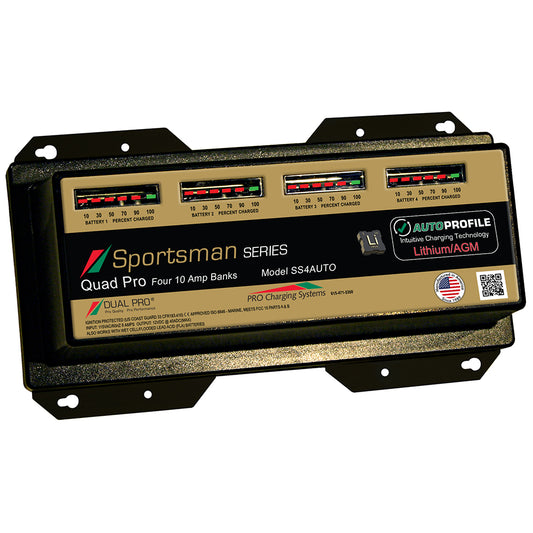 Dual Pro SS4 Auto 40A - 4-Bank Lithium/AGM Battery Charger [SS4AUTO]