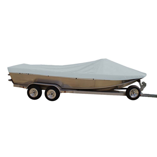Carver Sun-DURA Styled-to-Fit Boat Cover f/21.5 Sterndrive Aluminum Boats w/High Forward Mounted Windshield - Grey [79121S-11]