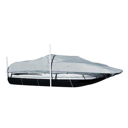 Carver Sun-DURA Styled-to-Fit Boat Cover f/21.5 Sterndrive Deck Boats w/Walk-Thru Windshield - Grey [95121S-11]