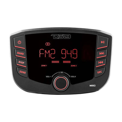 DS18 MRX2 Marine Stereo w/AM/FM/BT- 2 Zone  [MRX2]