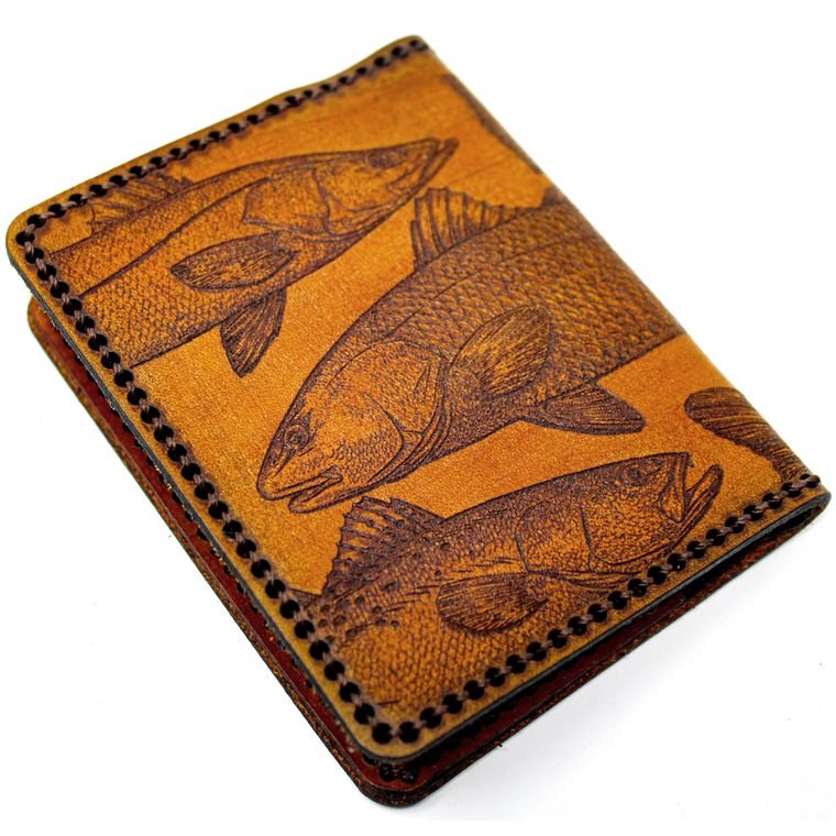 Hand Stitched Leather Wallet - Inshore Slam
