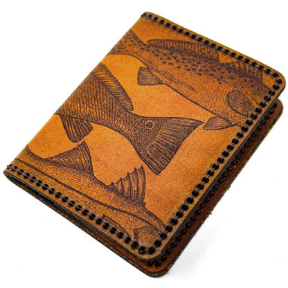 Hand Stitched Leather Wallet - Inshore Slam